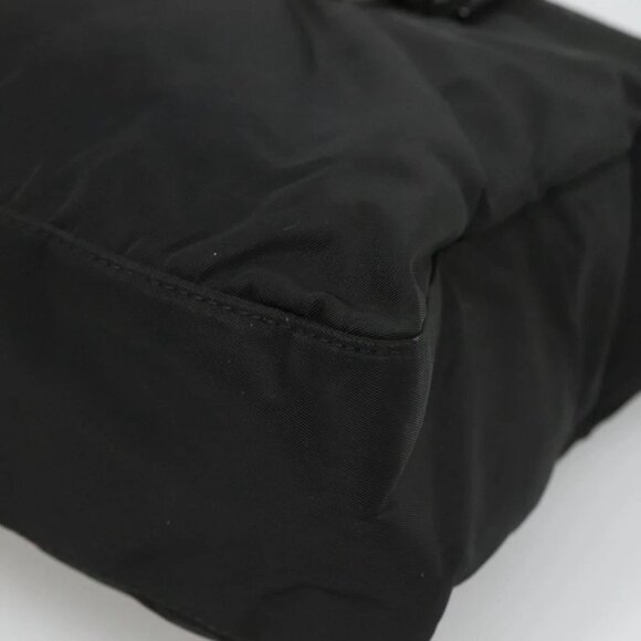 PRADA Chain Shoulder Bag Nylon Black - Picture 7 of 15